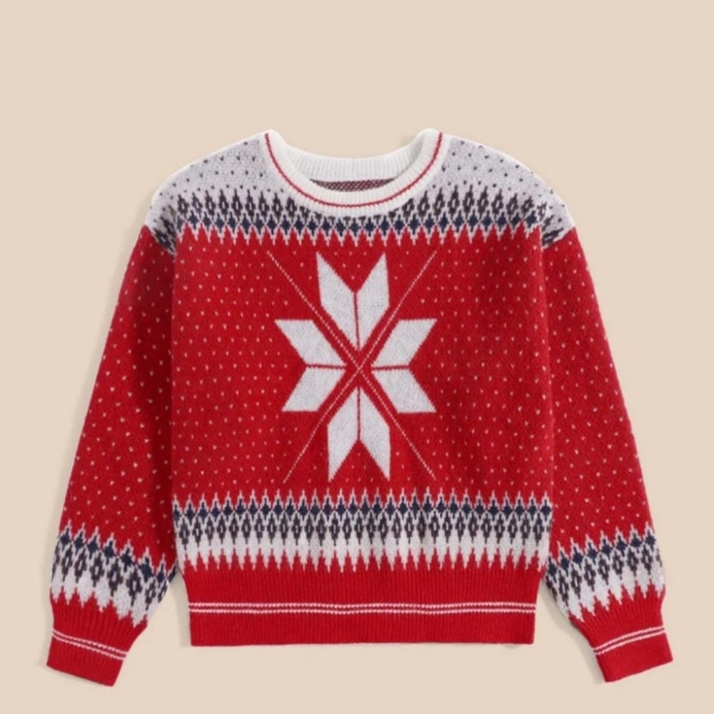 Women snowflake ugly sweater